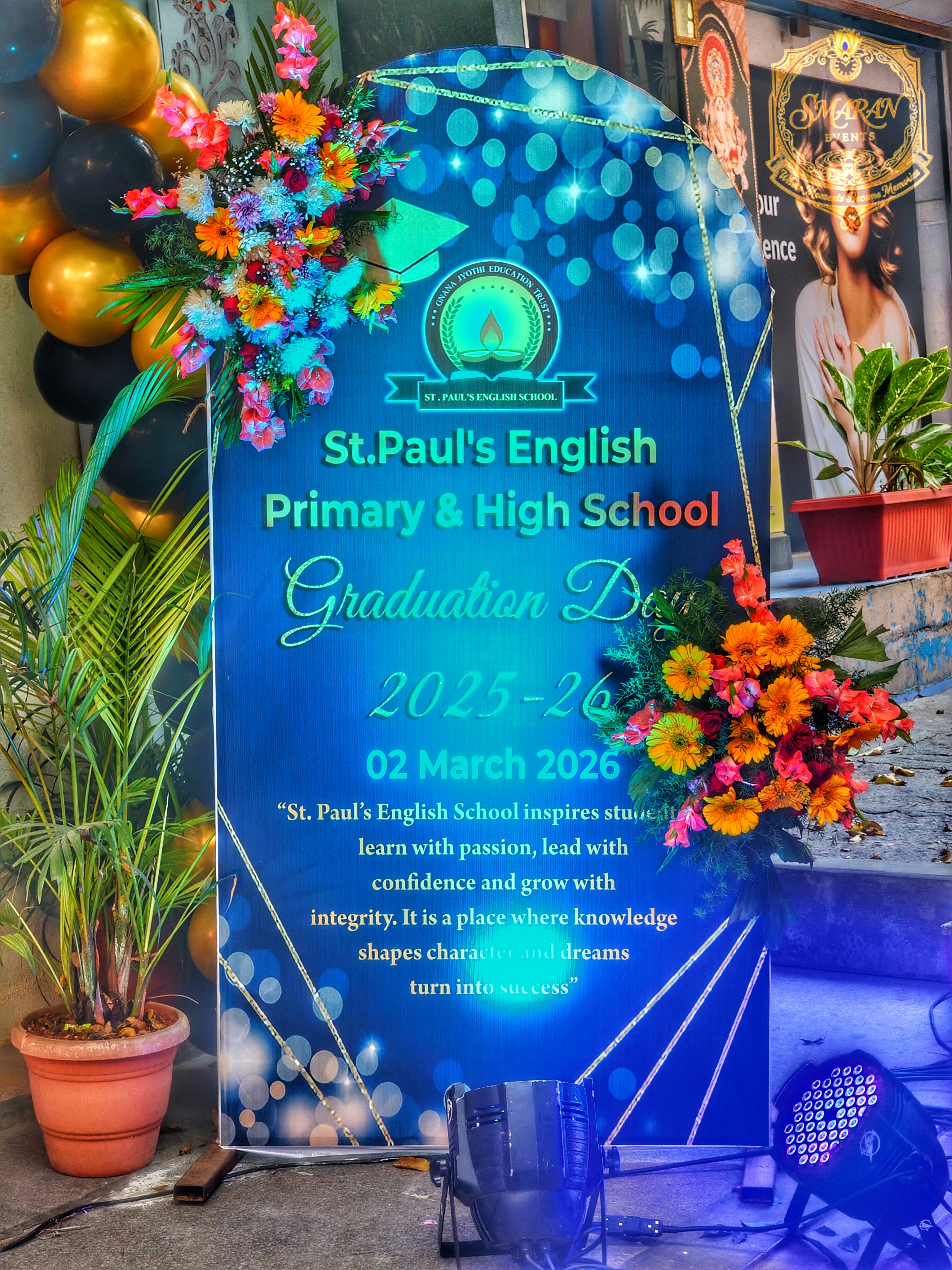 Event Backdrop with Balloon Decoration